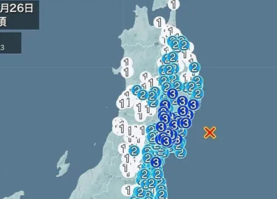 日宫城县外海发生5.3级地震 不会引发海啸